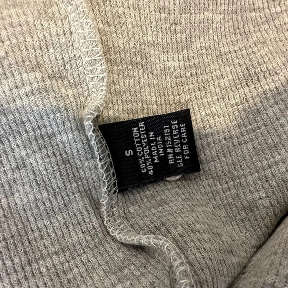 Rustic Souls Long Sleeve Thermal Baseball Tee S - Picture 4 of 4